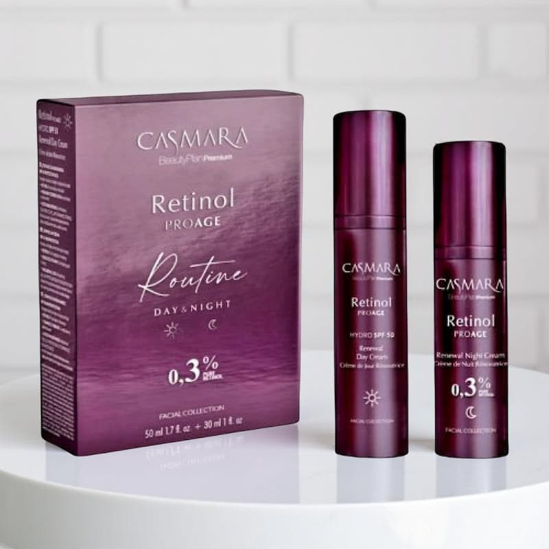 Pack Rutina Day & Night 0,30% Retinol ProAge - Casmara - 50 ml + 30 ml